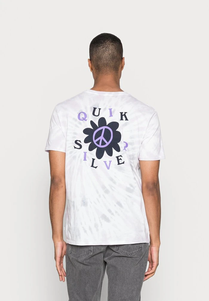 Quiksilver PEACEFUL LIFE - T-shirt Imprimé - Lilac Marble 5 Quiksilver PEACEFUL LIFE - T-shirt Imprimé - Lilac Marble – Image 3