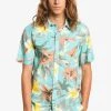 Quiksilver GARDEN PATH - Chemise - Blue Garden Path -Quiksilver Soldes 627ccd3eb0884aa097e32ec93fae3477