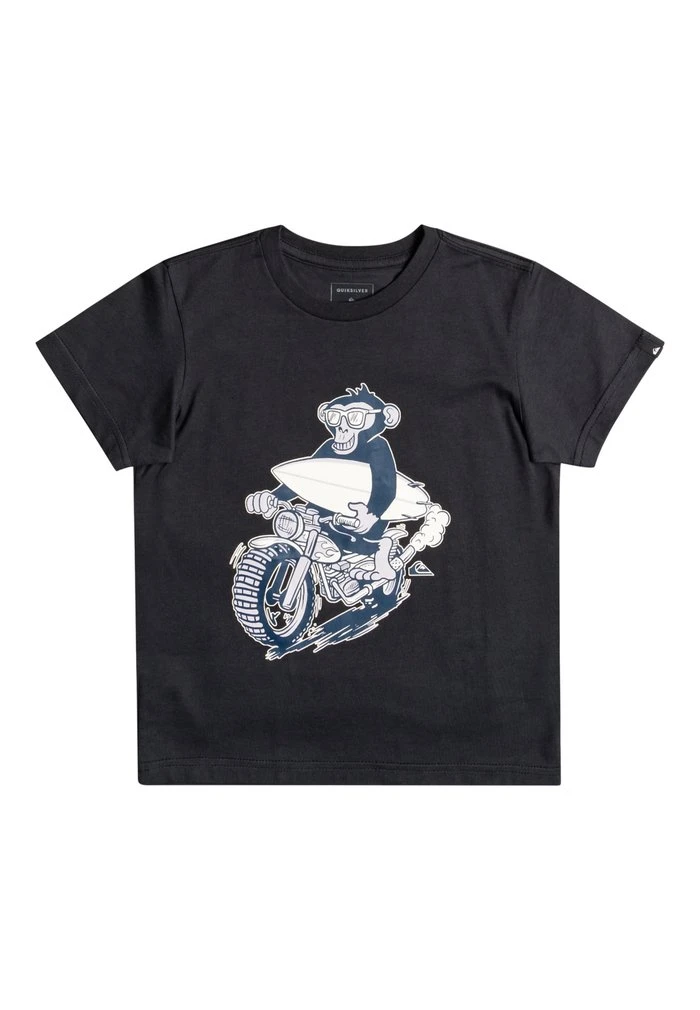 Quiksilver PRIMATES MOTOR - T-shirt Imprimé - Black 3 Quiksilver PRIMATES MOTOR - T-shirt Imprimé - Black