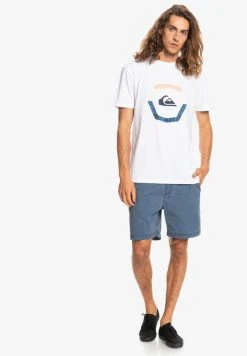 Quiksilver UP RISE - T-shirt Imprimé - White -Quiksilver Soldes 650bd628ebc14986a6c3c4203b95ed24