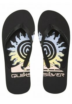 Quiksilver MOLOKAI PULSE - Tongs - Black/black/yellow