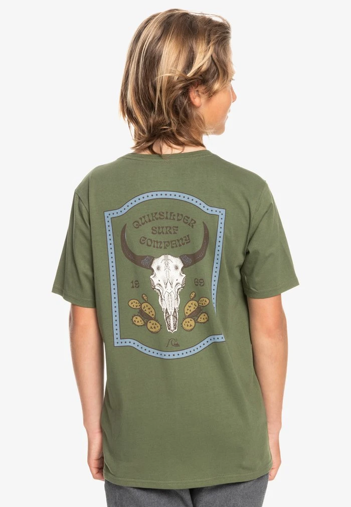 WILD CARD - T-shirt imprimé - four leaf clover Quiksilver WILD CARD - T-shirt Imprimé - Four Leaf Clover -Quiksilver Soldes 68368dd383fd442fa3e36350e2404e69