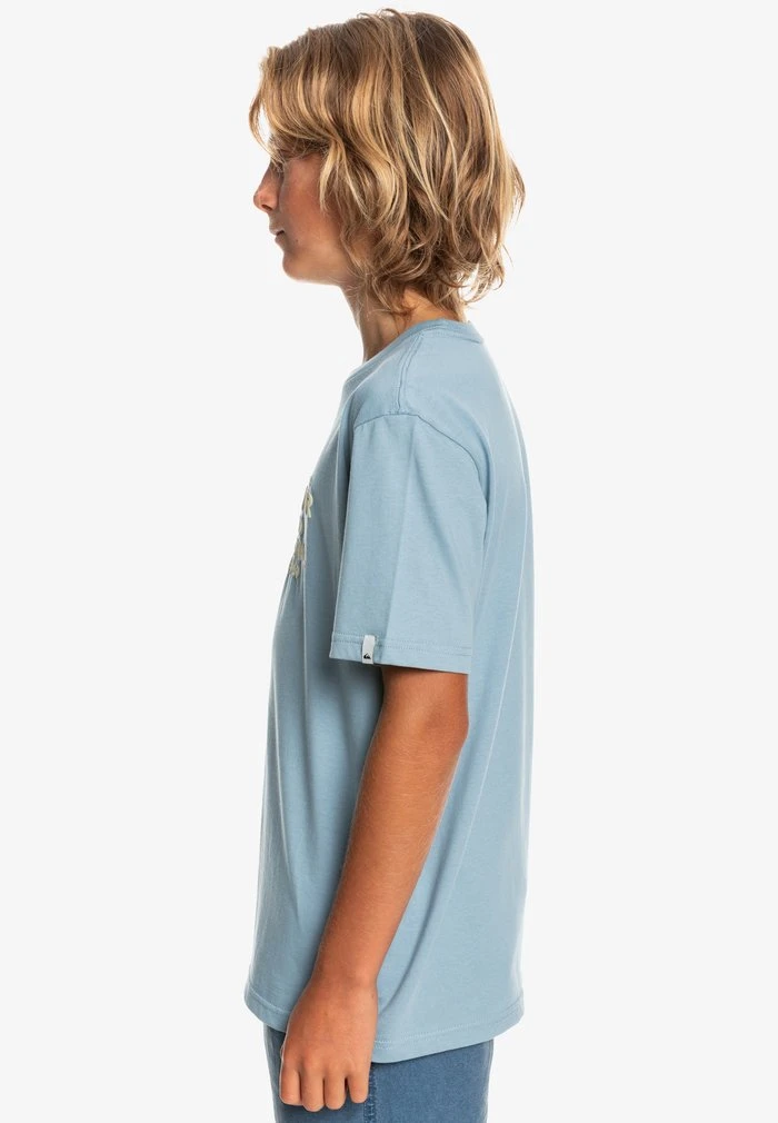 FEEDING LINE - T-shirt imprimé - faded denim Quiksilver FEEDING LINE - T-shirt Imprimé - Faded Denim -Quiksilver Soldes 6888cd80d2a14955832eeeafcdb11ce7