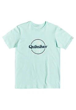Quiksilver WORDS REMAIN - T-shirt Imprimé - Beach Glass
