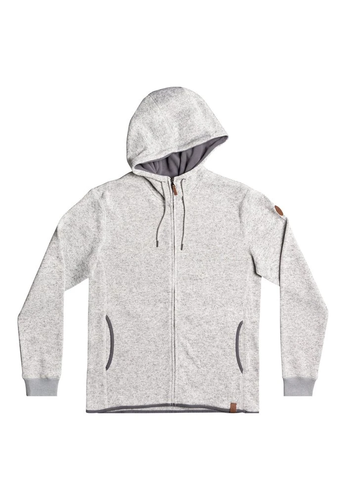 Quiksilver KELLER - Sweat à Capuche Zippé - Light Grey Heather 6 Quiksilver KELLER - Sweat à Capuche Zippé - Light Grey Heather – Image 4