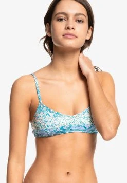 Quiksilver CLASSIC ALL-OVER PRINT - Haut De Bikini - Heyday Peach Pink
