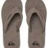 Quiksilver CARVER - Tongs - Grey/grey/black -Quiksilver Soldes 6ade60a9e81a43ea80e49f524515d9cc
