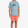 Quiksilver COMP LOGO - T-shirt Imprimé - Faded Denim -Quiksilver Soldes 6c5ba8706a1b4ee5b876d7b16e5f27b0