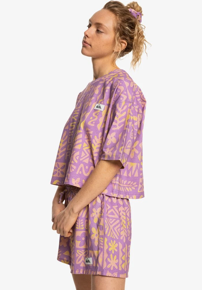 Quiksilver WAVE VIBES MANCHES COURTES POUR EQWK - T-shirt Imprimé - Orchid Flower Tropical Trip W 6 Quiksilver WAVE VIBES MANCHES COURTES POUR EQWK - T-shirt Imprimé - Orchid Flower Tropical Trip W – Image 4