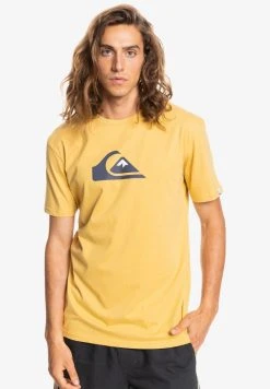 Quiksilver COMP LOGO SS - T-shirt Imprimé - Rattan