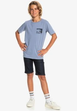 Quiksilver T-shirt Imprimé - Purple Impression