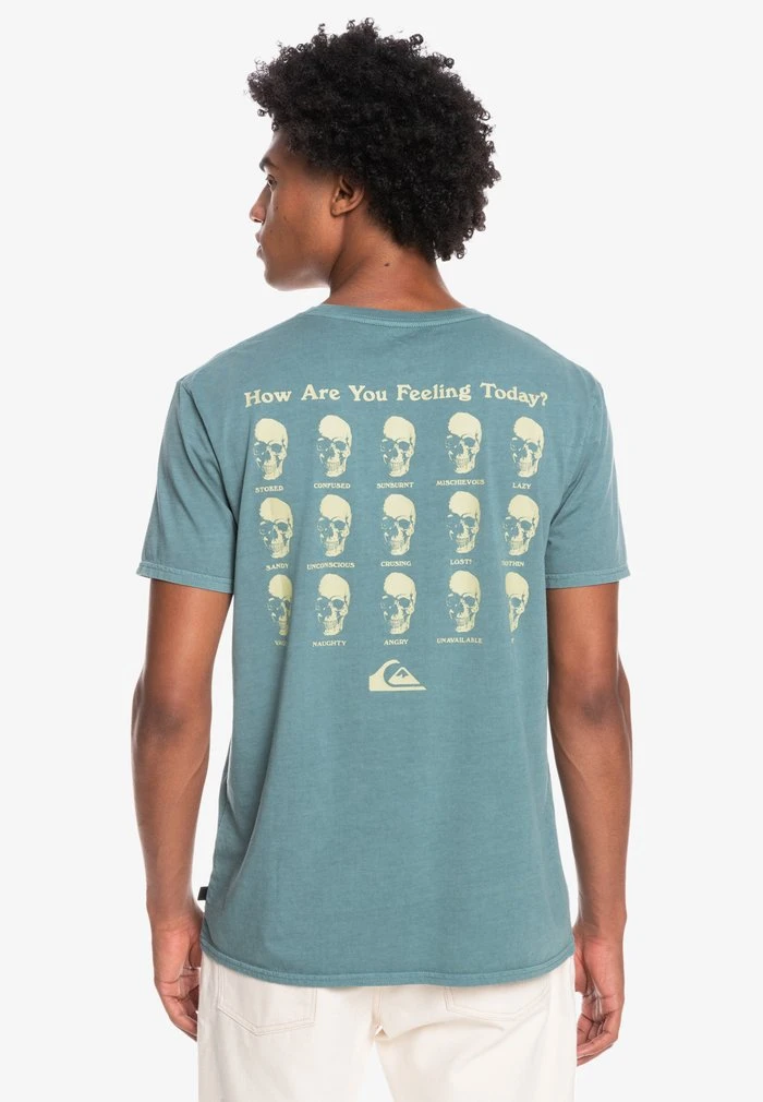 Quiksilver HOW ARE YOU FEELING - T-shirt Imprimé - Sea Pine 5 Quiksilver HOW ARE YOU FEELING - T-shirt Imprimé - Sea Pine – Image 3