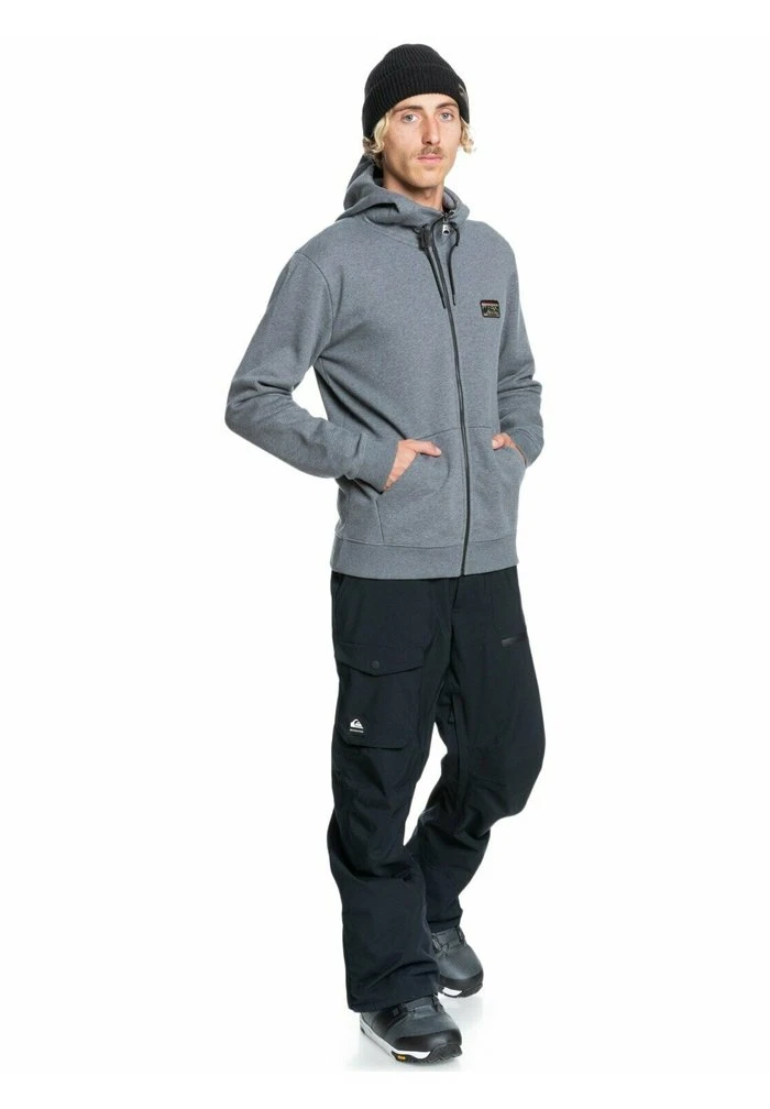 Sweat à capuche zippé - heather grey Quiksilver Sweat à Capuche Zippé - Heather Grey -Quiksilver Soldes 6eea16bbb0e340aa955c3aa4362f1566