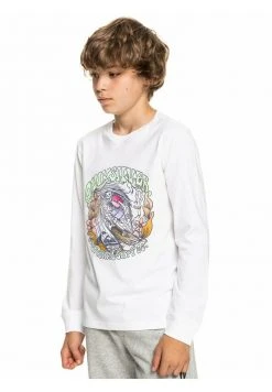 Quiksilver WAVEY SKULL - T-shirt à Manches Longues - White -Quiksilver Soldes 6f9fb01dff5446929e06319b5727f65b