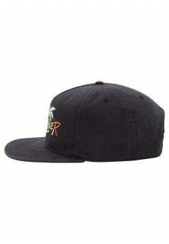 Quiksilver TILTED THOUGHTS - Casquette - Black -Quiksilver Soldes 7038dffb45fa49c8a2c1424acd8f6a99
