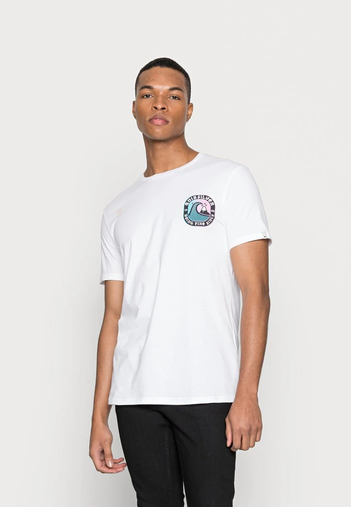 ANOTHER STORY - T-shirt imprimé - white Quiksilver ANOTHER STORY - T-shirt Imprimé - White -Quiksilver Soldes 70706e90c9b4482d8e664c00ae130d46