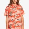 Quiksilver Chemise - Orange -Quiksilver Soldes 7091bd3196934339ab53a549274844e0