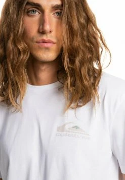 Quiksilver T-shirt Imprimé - White 11 Quiksilver T-shirt Imprimé - White -Quiksilver Soldes 71d779d3ffa34562a61dfe6613f22a01