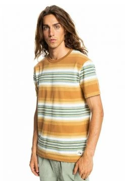 Quiksilver TRANSAT - T-shirt Imprimé - Brown -Quiksilver Soldes 744e91809e7a4a4ca3bfc3777c171501