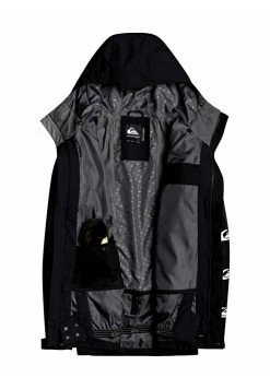 Quiksilver Veste Imperméable - True Black -Quiksilver Soldes 7568fe3270314832aca3a77cf3dfdc35