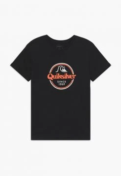 Quiksilver WORDS REMAIN - T-shirt Imprimé - Black