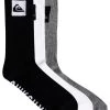 Quiksilver 3 PACK - Chaussettes - Assorted -Quiksilver Soldes 7a8d6270eeb34eadb9bec999a5614406