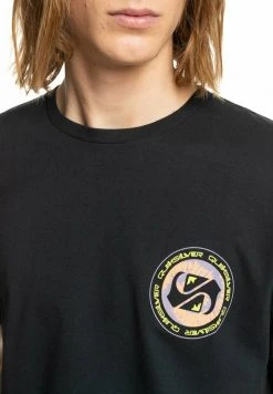 Quiksilver GOLDEN RECORD - T-shirt Imprimé - Black -Quiksilver Soldes 7b3f2abbb9594b6f8bb7624d265014d7