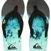 Quiksilver MOLOKAI LAYBACK - Tongs - Black/green/blue 1 Quiksilver MOLOKAI LAYBACK - Tongs - Black/green/blue -Quiksilver Soldes 7bec9cc9a1eb4ad7b05fb00f586087e5