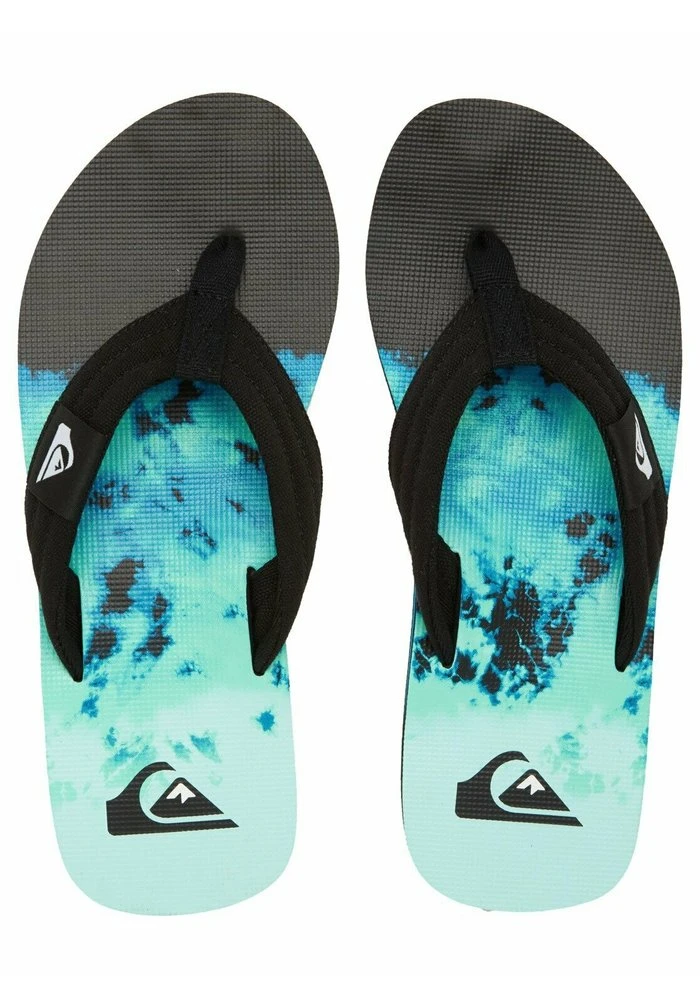 MOLOKAI LAYBACK - Tongs - black/green/blue Quiksilver MOLOKAI LAYBACK - Tongs - Black/green/blue -Quiksilver Soldes 7bec9cc9a1eb4ad7b05fb00f586087e5
