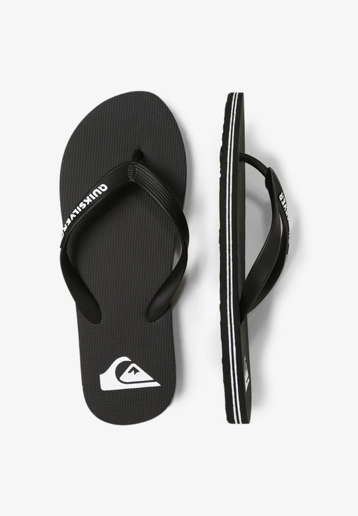 MOLOKAI - Tongs - black/white Quiksilver MOLOKAI - Tongs - Black/white -Quiksilver Soldes 7cfd0bf5370e4c1cb5b55afb6a14ec27