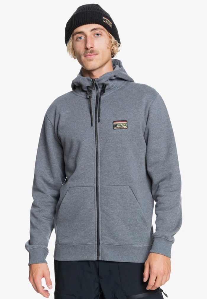 Sweat à capuche zippé - heather grey Quiksilver Sweat à Capuche Zippé - Heather Grey -Quiksilver Soldes 7ec900bf21a24c0fb1dbb7dba94ed96c
