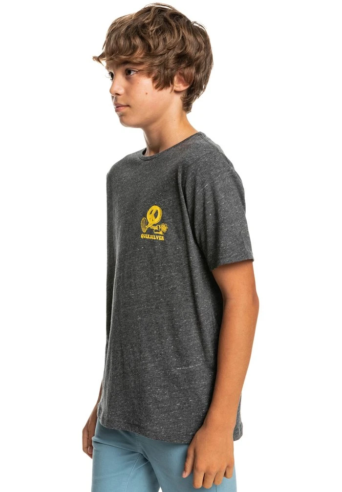 Quiksilver NEW WORLD - T-shirt Imprimé - Charcoal Heather 6 Quiksilver NEW WORLD - T-shirt Imprimé - Charcoal Heather – Image 4