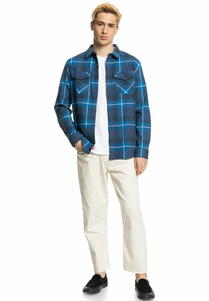 DRAYMEN - Chemise - blue indigo draymen Quiksilver DRAYMEN - Chemise - Blue Indigo Draymen -Quiksilver Soldes 7f907c9b0a454c8393a3d2423e360fc1