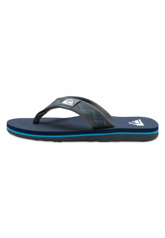 Quiksilver MOLOKAI STITCHY - Tongs - Grey/blue/blue 3 Quiksilver MOLOKAI STITCHY - Tongs - Grey/blue/blue