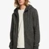 Quiksilver KELLER - Sweat à Capuche Zippé - Dark Grey Heather -Quiksilver Soldes 80c3f4444e1144f6a5928137e08e6568