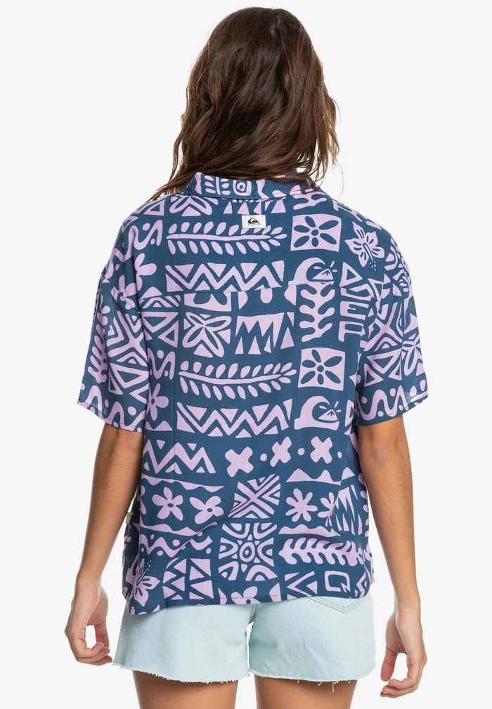 SUNNY RIDE - Chemisier - tropical trip vintage indigo Quiksilver SUNNY RIDE - Chemisier - Tropical Trip Vintage Indigo -Quiksilver Soldes 80de76b40c79468586dfff9b362d26e8