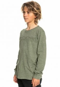 Quiksilver NEW SLANG - T-shirt à Manches Longues - Green -Quiksilver Soldes 813e379b61874952944ea12eac48510f