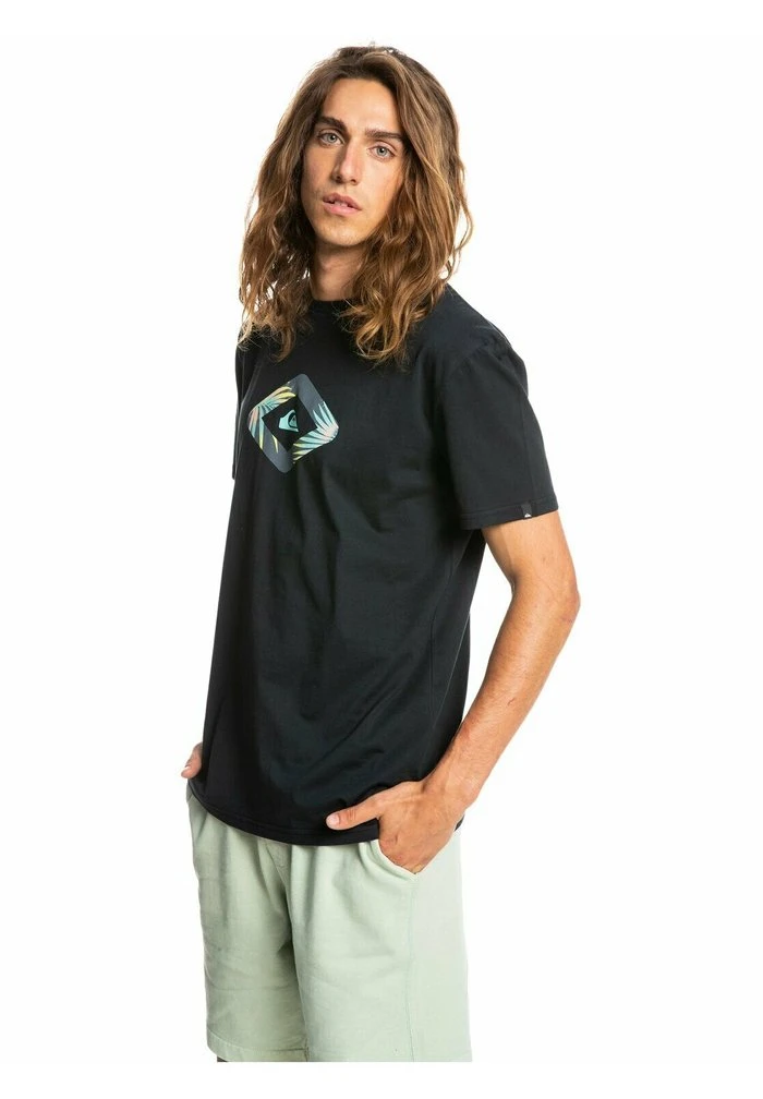 LET IT RIDE - T-shirt imprimé - black Quiksilver LET IT RIDE - T-shirt Imprimé - Black -Quiksilver Soldes 8142c64a7e96429a924726a7f55f91eb