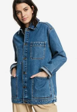 Quiksilver Veste En Jean - Medium Blue -Quiksilver Soldes 834b0e4b14004a7d80261acfab017326