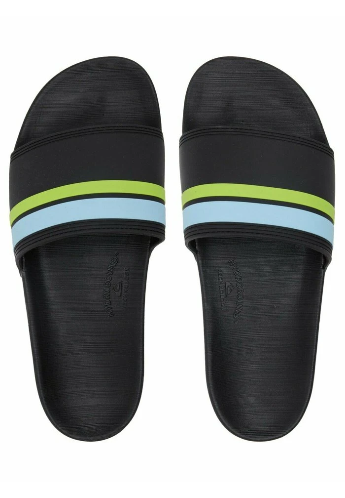 Quiksilver RIVI SLIDE - Sandales De Bain - Black/orange/blue 5 Quiksilver RIVI SLIDE - Sandales De Bain - Black/orange/blue – Image 3