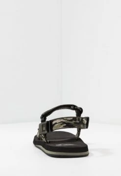 Quiksilver MONKEY CAGED - Sandales - Green/black -Quiksilver Soldes 85b99b1ef6ac46418abda576618b83b1