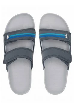 Quiksilver RIVI - Sandales De Bain - Grey Blue -Quiksilver Soldes 867f0d5c951a482bafd2d5f6d607f866