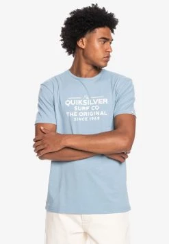 Quiksilver FEEDING LINE MANCHES COURTES - T-shirt Imprimé - Faded Denim 5 Quiksilver FEEDING LINE MANCHES COURTES - T-shirt Imprimé - Faded Denim -Quiksilver Soldes 87041687272a4dbda4d70fe7ebba172a
