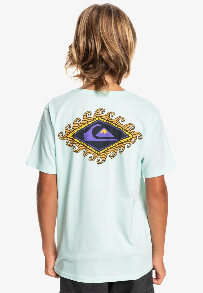MYTHIC LIMITS MANCHES COURTES - T-shirt imprimé - blue glass Quiksilver MYTHIC LIMITS MANCHES COURTES - T-shirt Imprimé - Blue Glass -Quiksilver Soldes 8736596d2e2e465dbdd925d3d2435b27