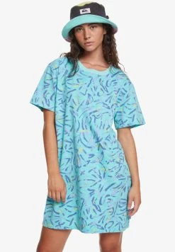 Quiksilver Robe En Jersey - Aqua Sky Strange Daze
