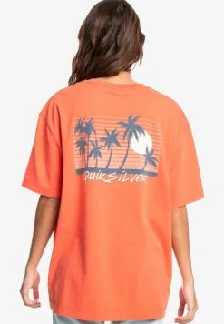 Quiksilver T-shirt Imprimé - Orange 4 Quiksilver T-shirt Imprimé - Orange -Quiksilver Soldes 89ef42e1cfab4c8fae1657d7a596e396