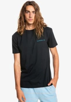 Quiksilver RESIN TINT - T-shirt Imprimé - Black