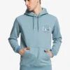 Quiksilver MIRROR LOGO - Sweat à Capuche - Citadel Blue