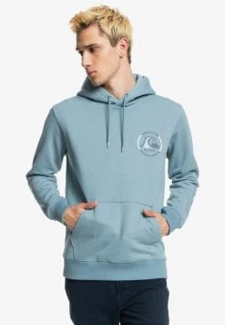 Quiksilver MIRROR LOGO - Sweat à Capuche - Citadel Blue