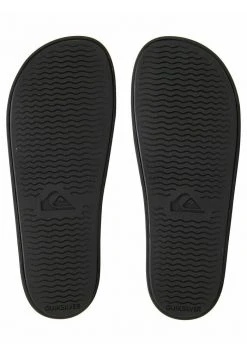 Quiksilver RIVI WORDMARK - Sandales De Bain - Black/white/black -Quiksilver Soldes 8bf49fcb097b4f9aba76822a4c0d6dd4